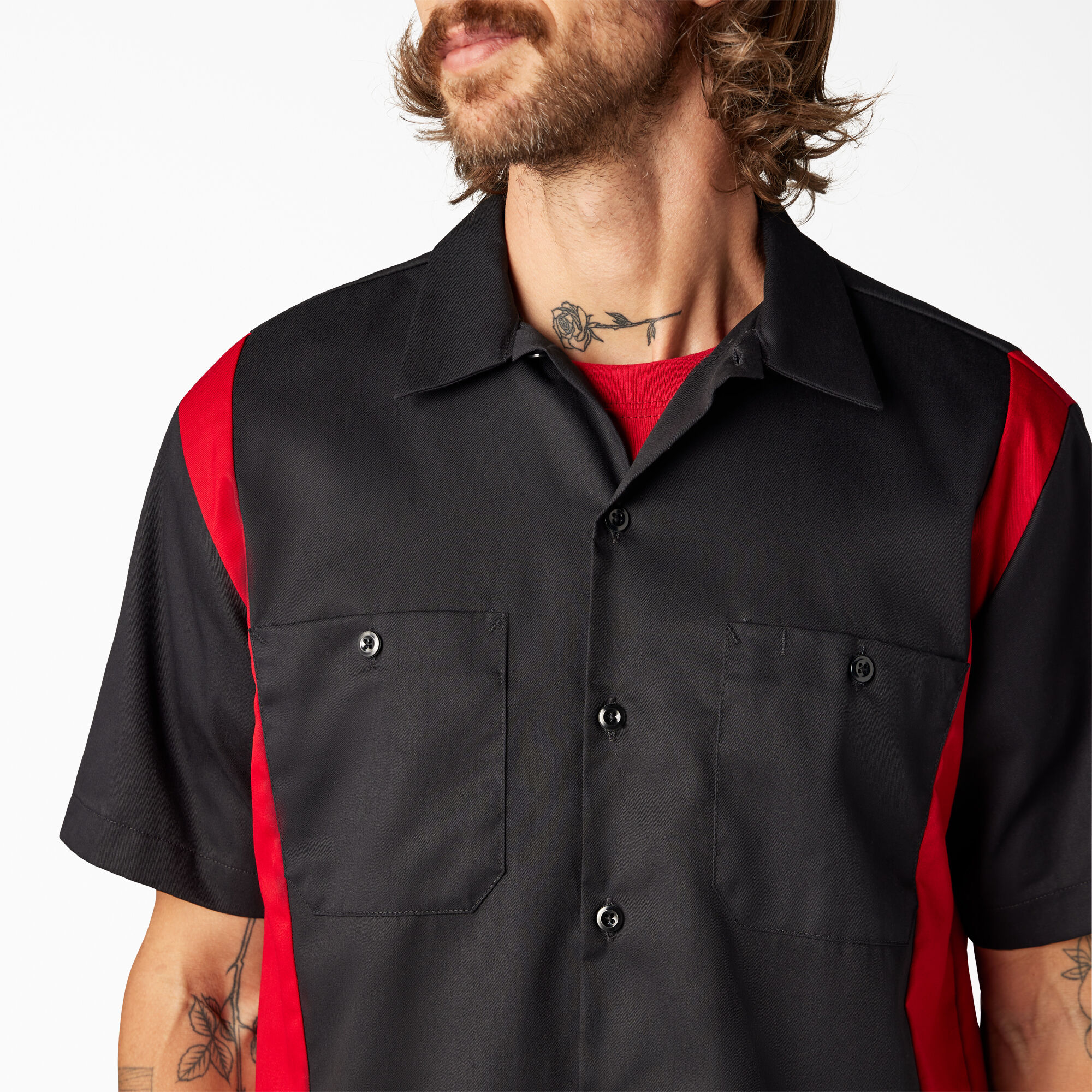 Dickies two deals tone polo shirt