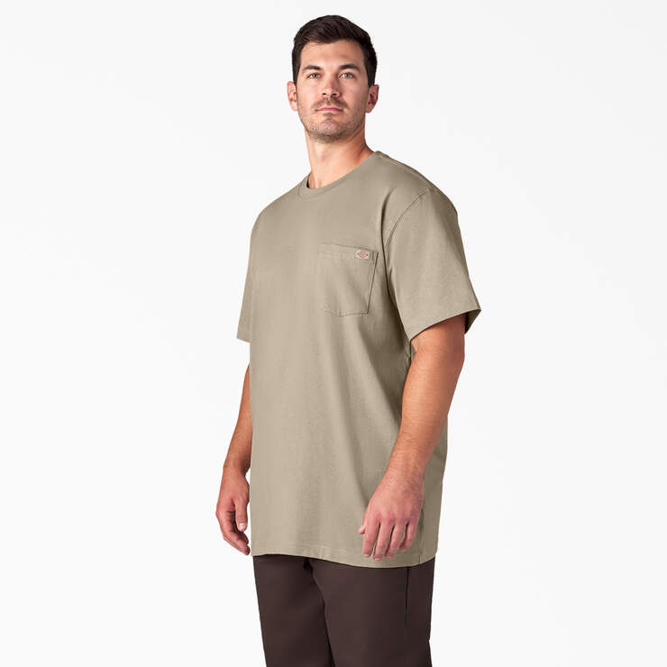 Heavyweight Short Sleeve Pocket T-Shirt - Desert Sand (DS) image number 7