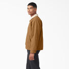 Manteau en molleton &agrave; poil long et toile de coutil - Stonewashed Brown Duck &#40;SBD&#41;