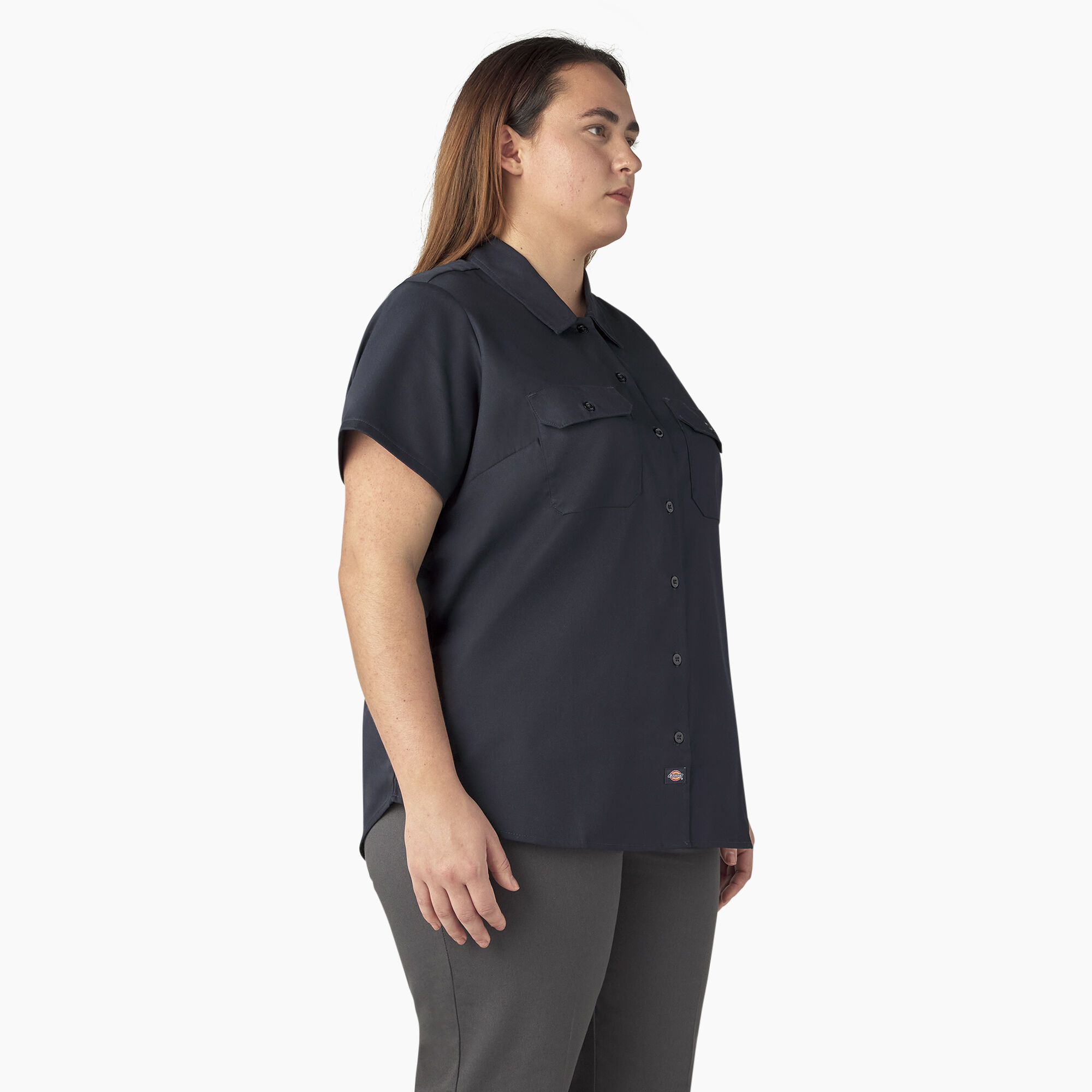 Plus size womens work shirts clearance