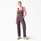 Women&rsquo;s Regular Fit Hickory Stripe Bib Overalls - Pink/Navy Hickory Stripe &#40;KRS&#41;