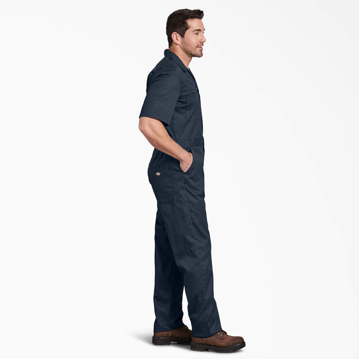 FLEX Short Sleeve Coveralls - Dark Navy (DN) image number 3