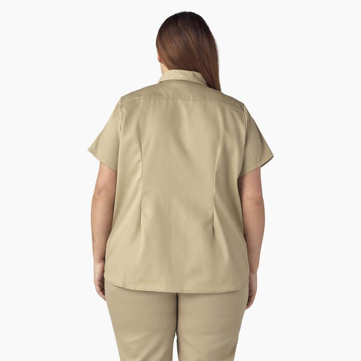 Women's Plus 574 Original Work Shirt - Military Khaki (KSH) image number 2