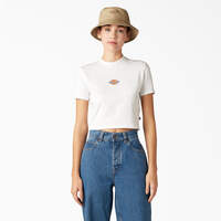 Women's Maple Valley Logo Cropped T-Shirt - White (WH)
