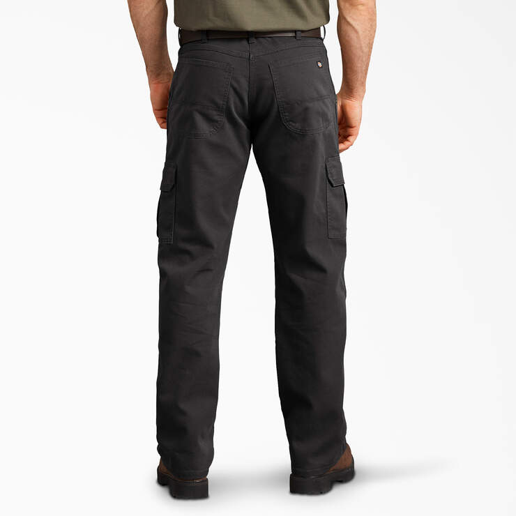 Pantalon cargo de coupe standard en coutil - Stonewashed Black (SBK) numéro de l’image 2