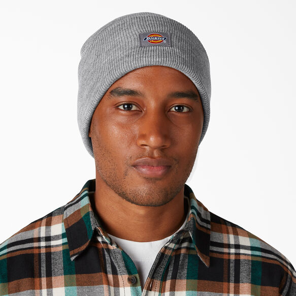 Cuffed Knit Beanie - Heather Gray &#40;HG&#41;