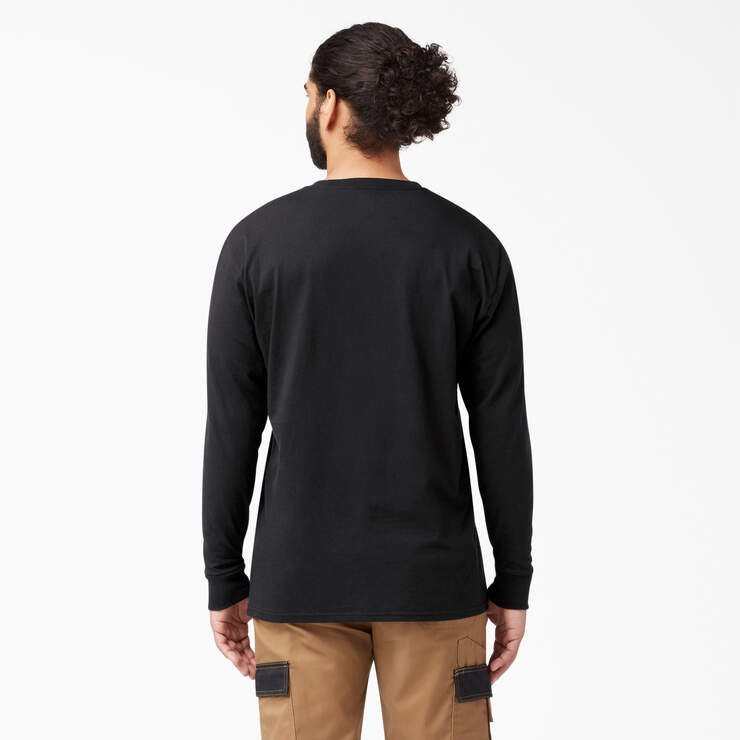 Long Sleeve Regular Fit Icon Graphic T-Shirt - Black (ABK) image number 2