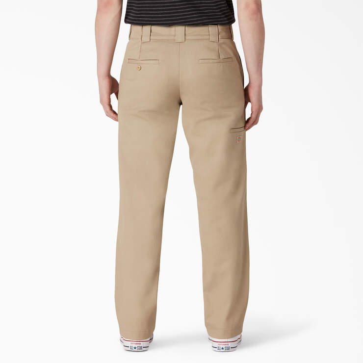 Pantalon à genoux renforcés de coupe droite et ajustée - Khaki (KH) numéro de l’image 2