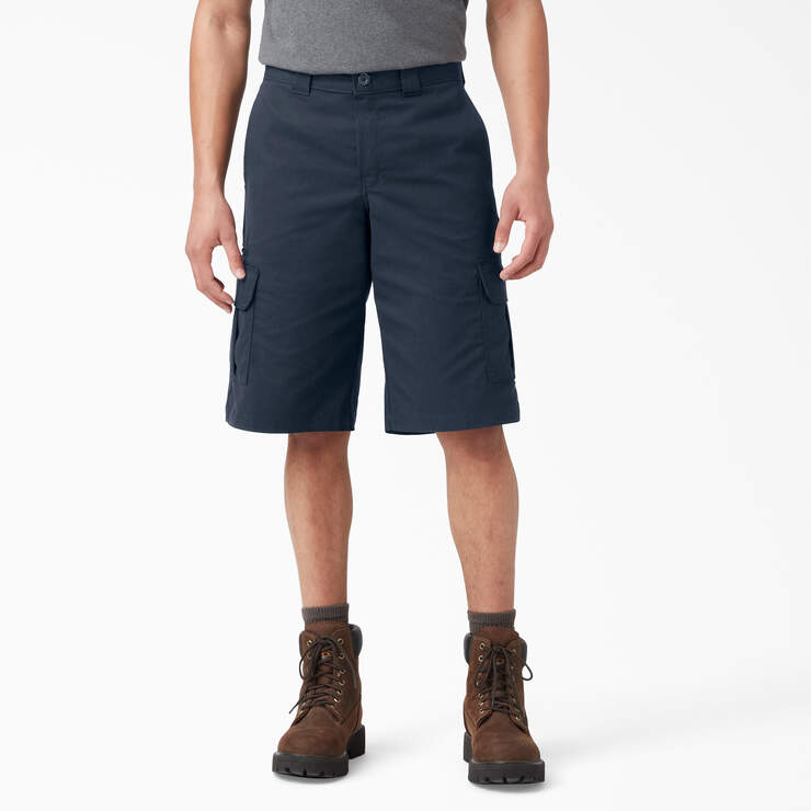 FLEX Relaxed Fit Cargo Shorts, 13" - Dark Navy (DN) image number 1