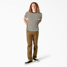 Dickies Skateboarding Striped T-Shirt - Dark Olive/White Stripe &#40;STQ&#41;