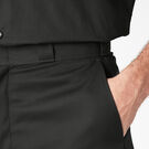 Loose Fit Flat Front Work Shorts, 13&quot; - Black &#40;BK&#41;