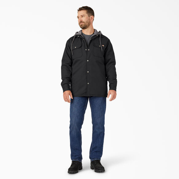 Veste-chemise &agrave; capuchon en coutil Hydroshield - Black &#40;BK&#41;