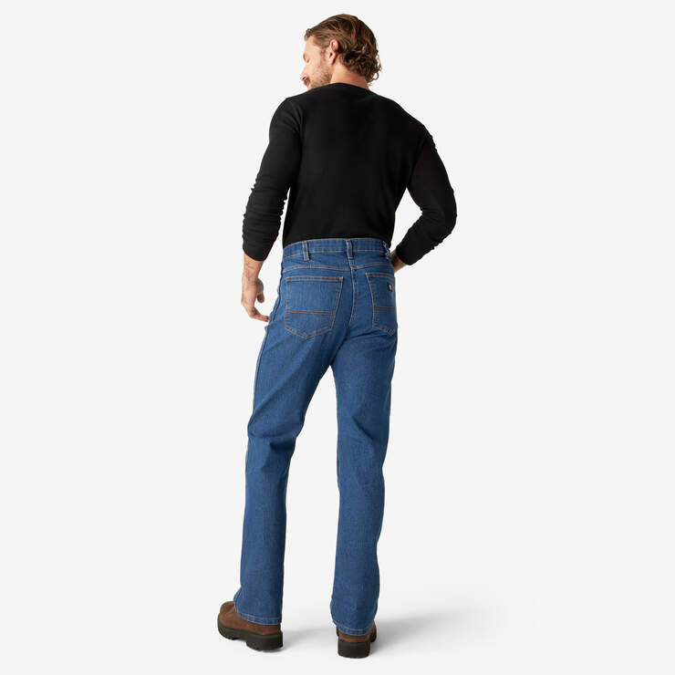 Jeans de coupe standard à ceinture adaptable FLEX - Stonewashed Indigo Blue (SNB) numéro de l’image 6