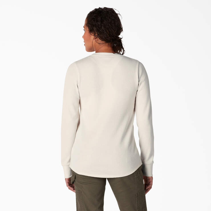 Women’s Long Sleeve Thermal Shirt - Oatmeal Heather (O2H) image number 2