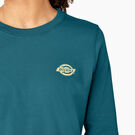 T-shirt imprim&eacute; &eacute;pais &agrave; manches longues pour femmes - Deep Lagoon &#40;DGN&#41;