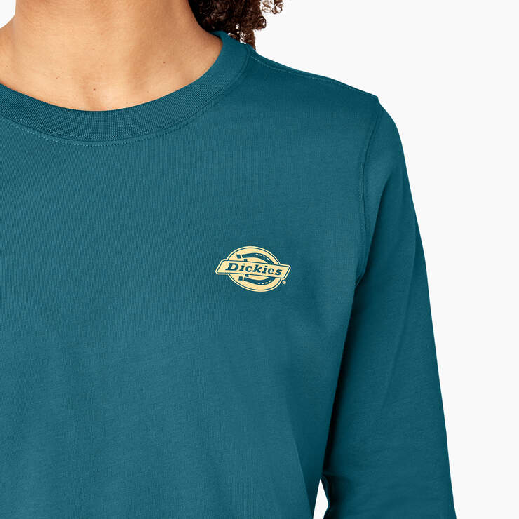 T-shirt imprimé épais à manches longues pour femmes - Deep Lagoon (DGN) numéro de l’image 7