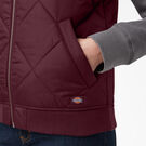 Veste sans manches piqu&eacute;e pour femmes - Burgundy &#40;BY&#41;