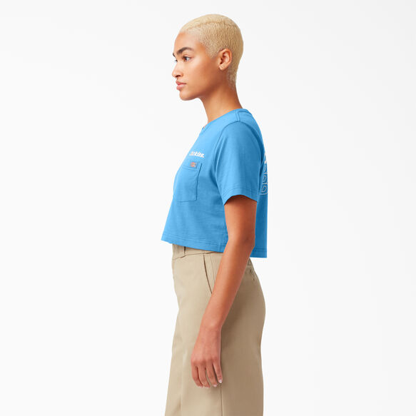 T-shirt court &agrave; imprim&eacute; pour femmes - Bright Cobalt &#40;B2T&#41;