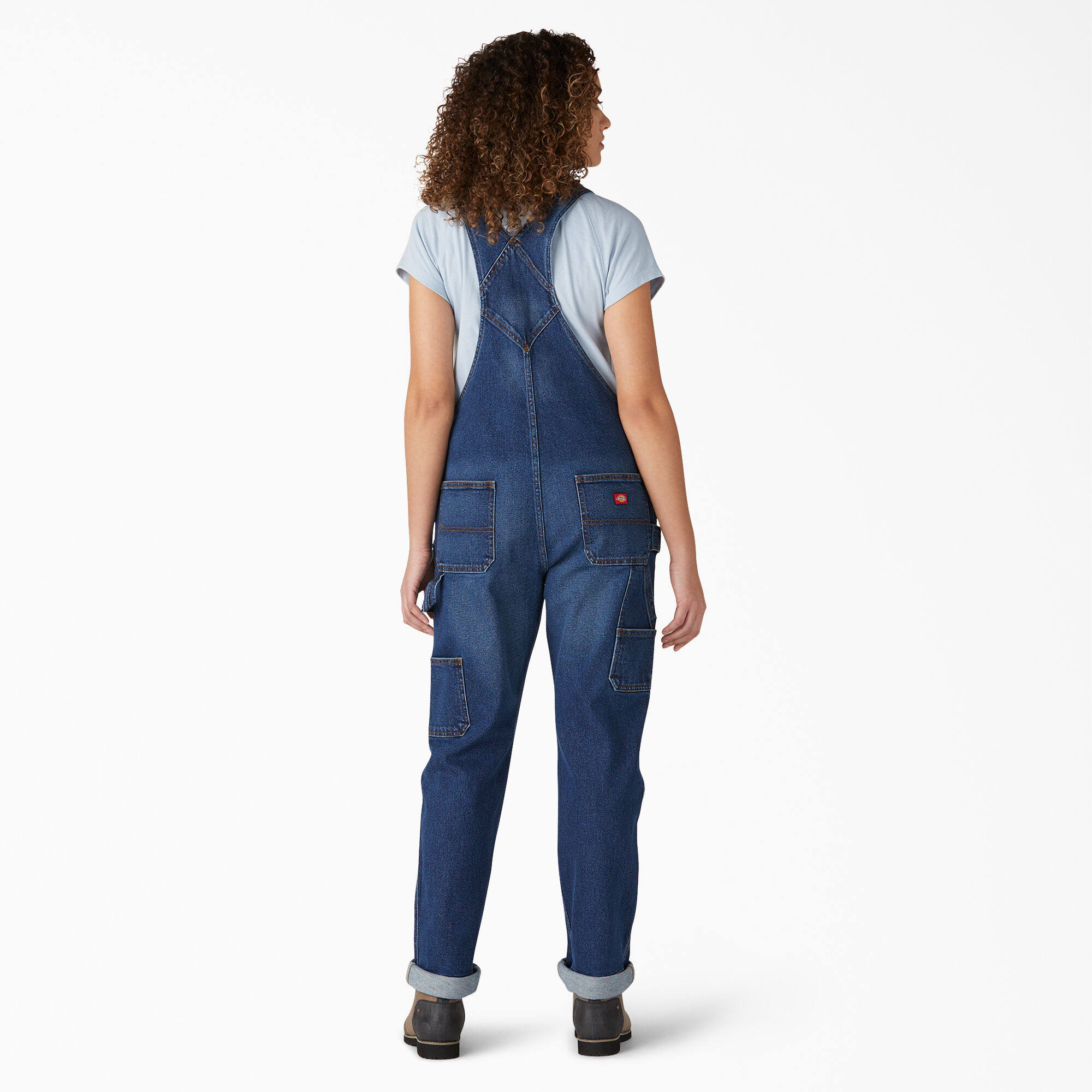 Womens denim boyfriend overalls discount
