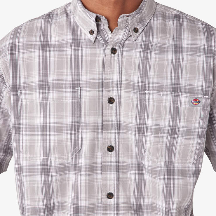 Short Sleeve Woven Shirt - Alloy Plaid (YPA) image number 13