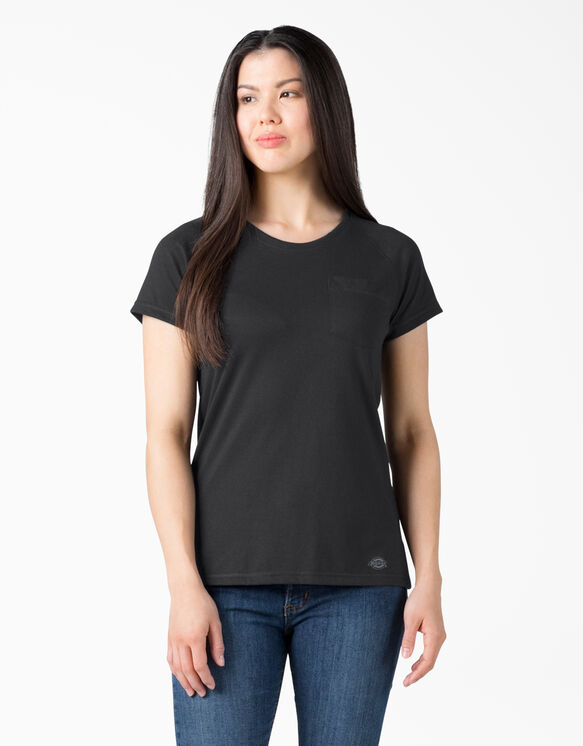 T-shirt fra&icirc;cheur &agrave; manches courtes pour femmes - Black &#40;KBK&#41;