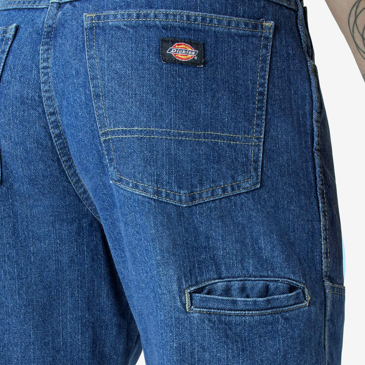 Jeans de coupe décontractée à genoux renforcés - Stonewashed Indigo Blue (SNB) numéro de l’image 7