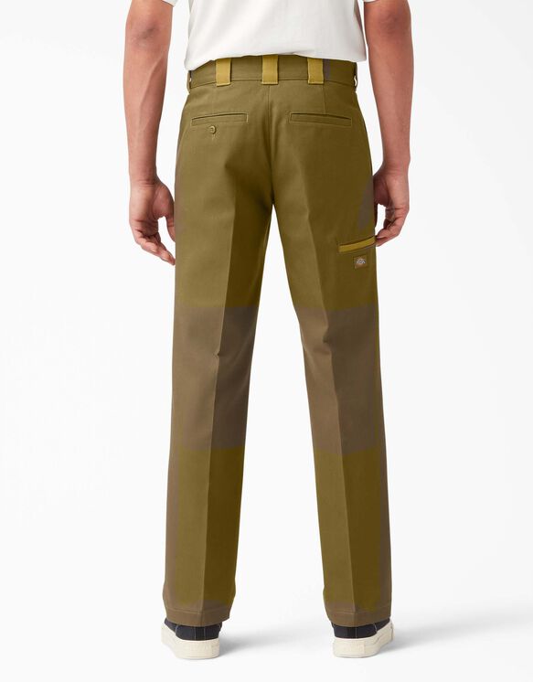 Pantalon contrastant &agrave; genoux renforc&eacute;s - Military/Moss Green Colorblock &#40;CBM&#41;