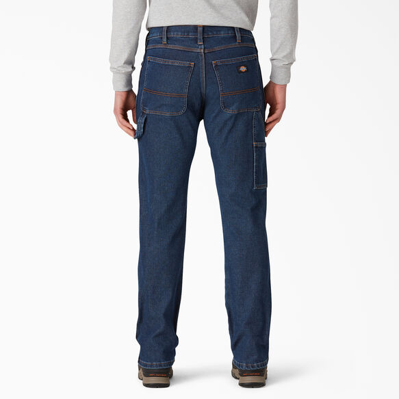 Jeans menuisier de coupe standard en denim doubl&eacute; - Stonewashed Indigo &#40;SIWR&#41;