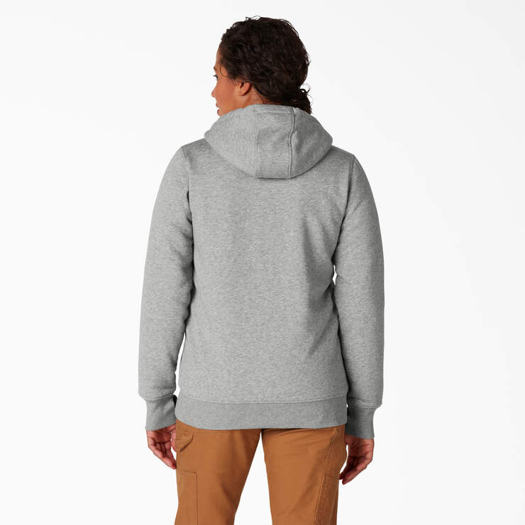 Women’s High Pile Fleece Lined Hoodie - Ash Gray (AG) image number 2