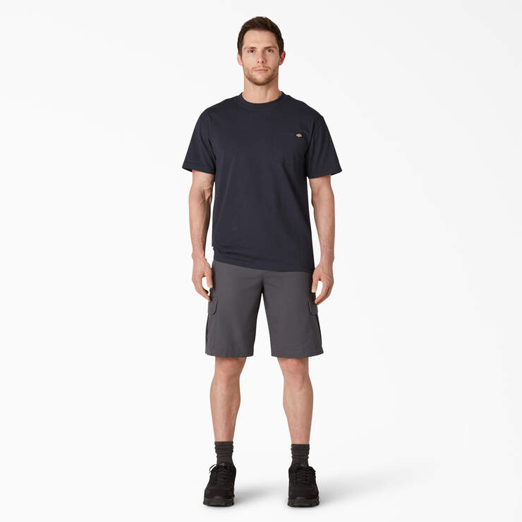 FLEX Cooling Active Waist Regular Fit Cargo Shorts, 11" - Charcoal Gray (CH) image number 7