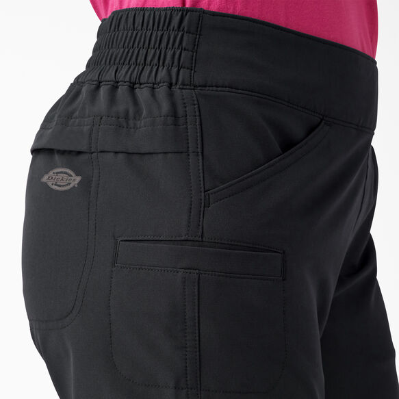 Short refroidissant &agrave; taille &eacute;lastique pour femmes - Black &#40;BK&#41;