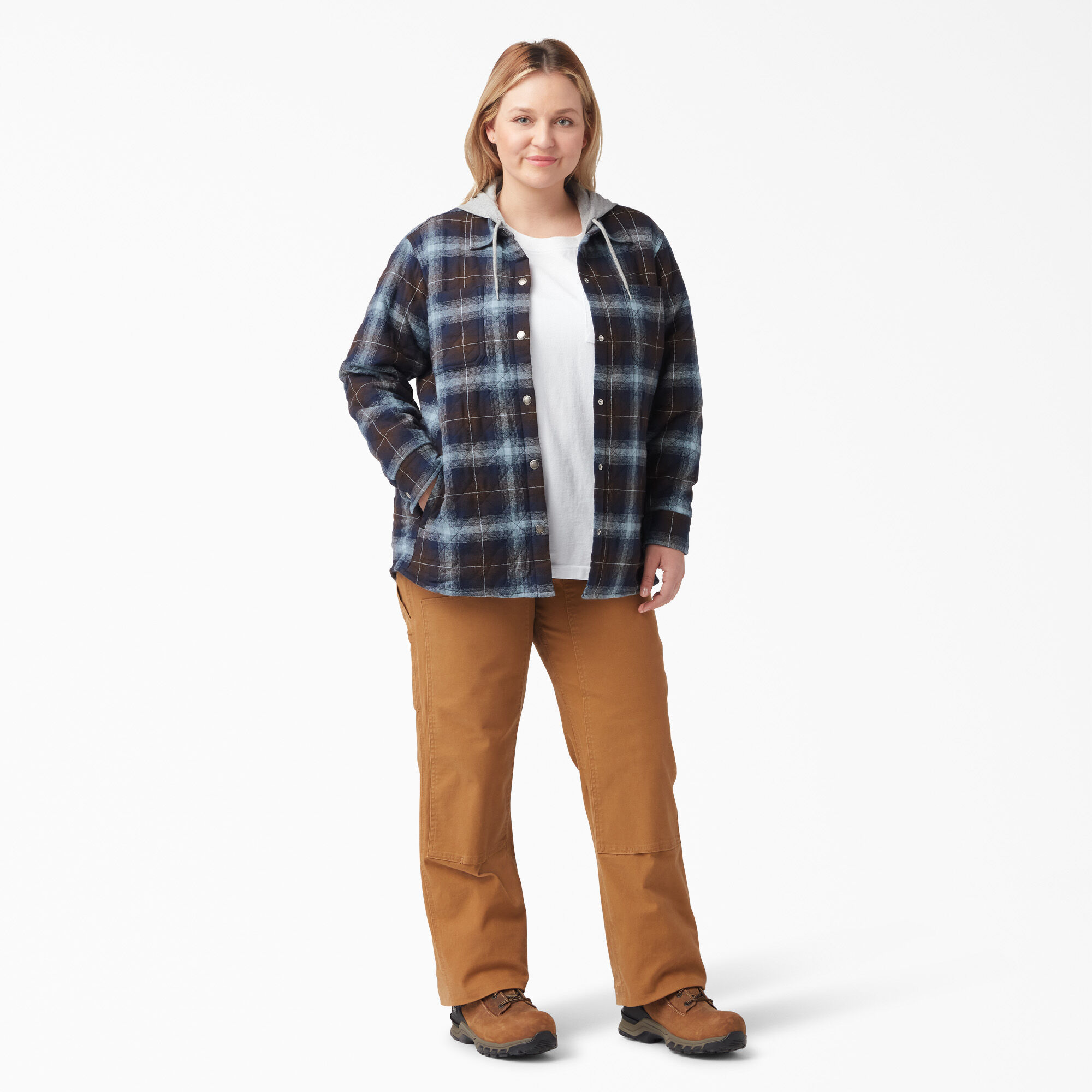 Plus size flannel jacket discount