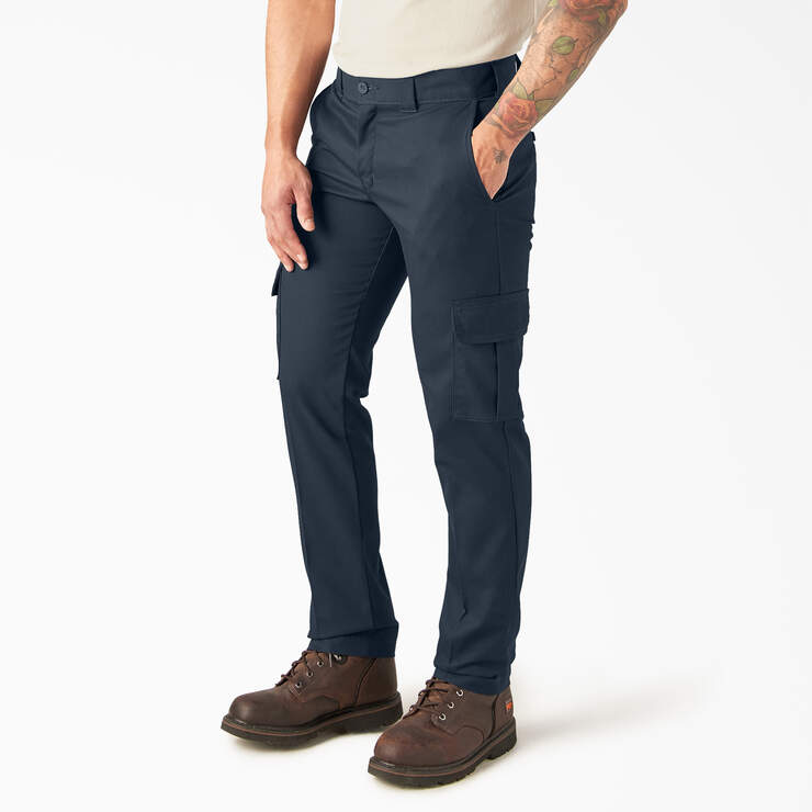 Slim Fit Cargo Pants - Dark Navy (DN) image number 3