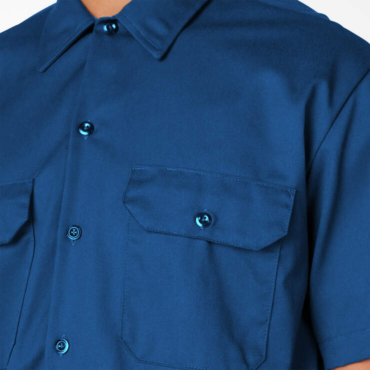 Short Sleeve Work Shirt - Royal Blue (RB) image number 5