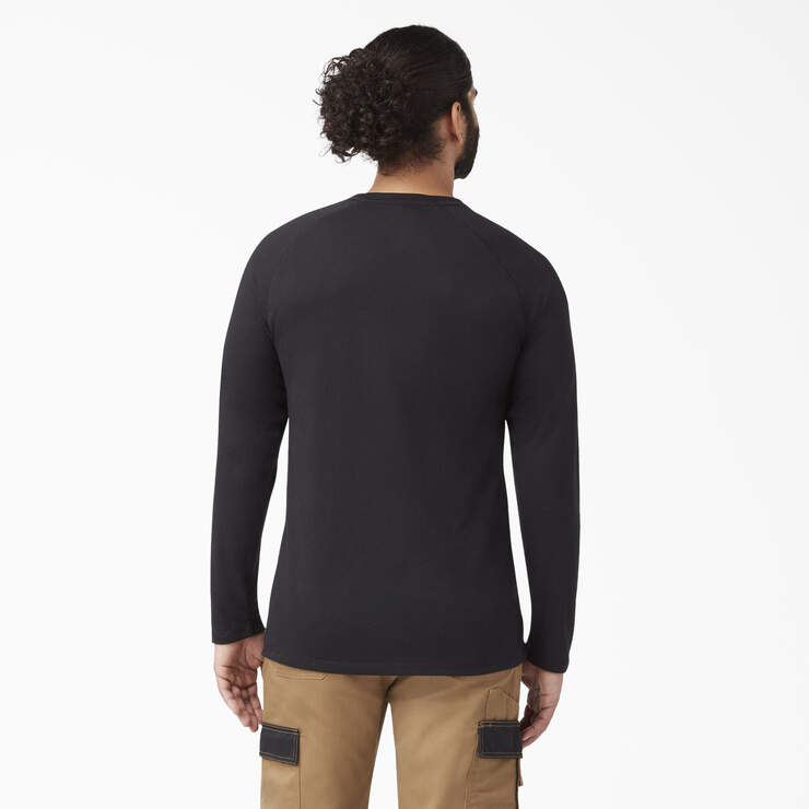 T-shirt rafraîchissant à manches longues et à poche - Black (BK) numéro de l’image 2