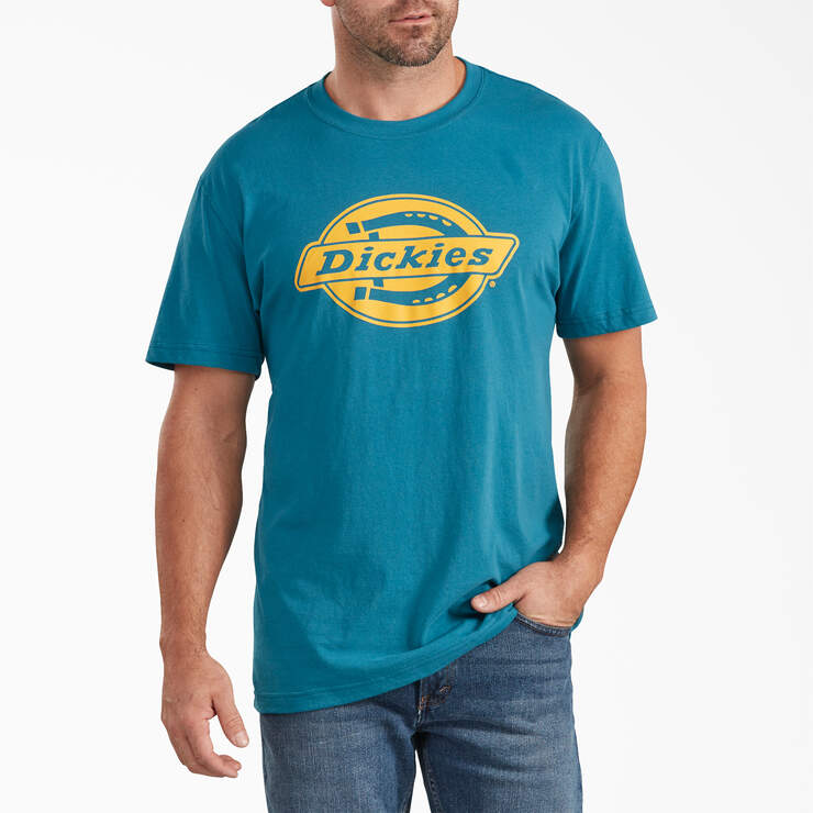 Short Sleeve Relaxed Fit Graphic T-Shirt - Teal (TL) image number 1