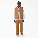 Stonewashed Duck High Pile Fleece Lined Vest - Stonewashed Brown Duck &#40;SBD&#41;