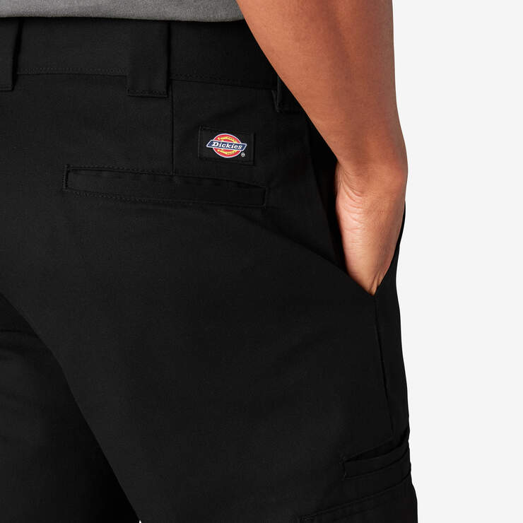 Pantalon cargo de coupe standard en tissu FLEX - Black (BK) numéro de l’image 13