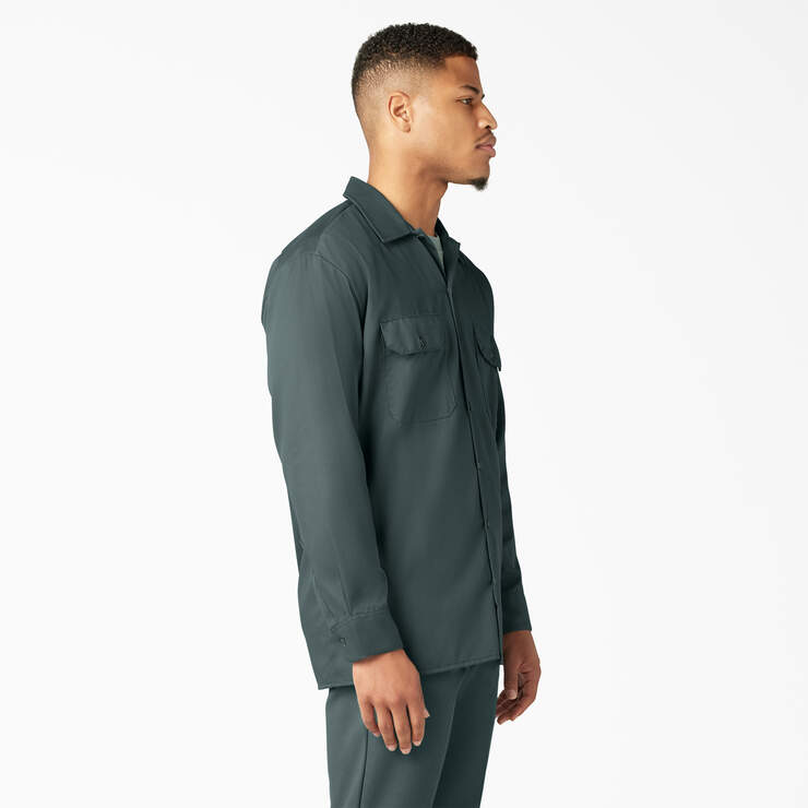 Long Sleeve Work Shirt - Lincoln Green (LN) image number 4