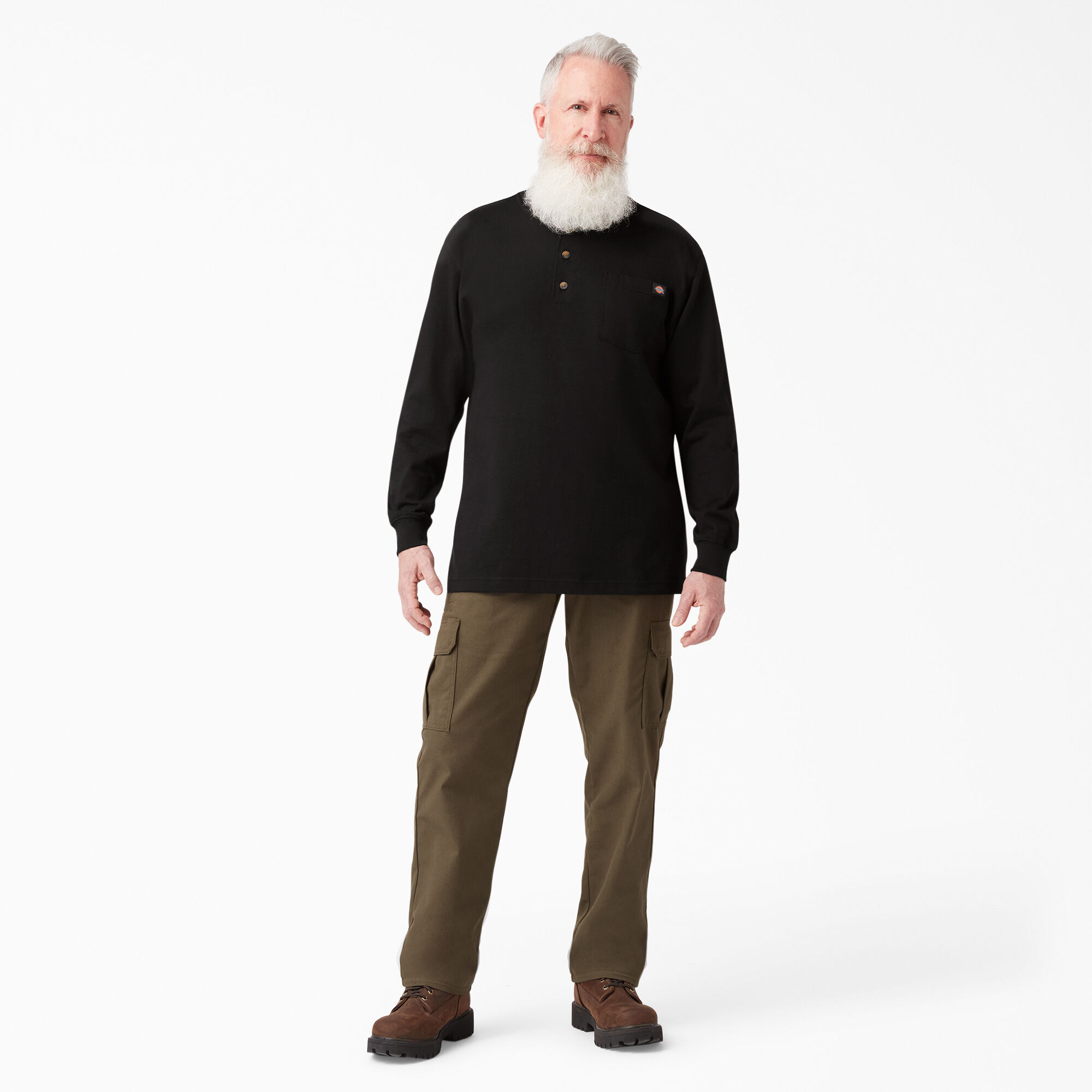 Men's Heavyweight Long Sleeve Henley T-Shirt - Dickies Canada