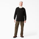 Haut henley &eacute;pais &agrave; manches longues - Black &#40;BK&#41;