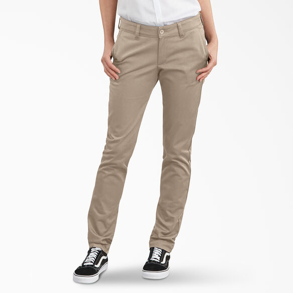 Pantalon taille plus en serg&eacute; extensible pour femmes - Desert Khaki &#40;RDS&#41;