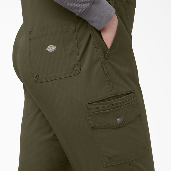 Women&#39;s Plus Cooling Ripstop Bib Overalls - Rinsed Military Green &#40;RML&#41;