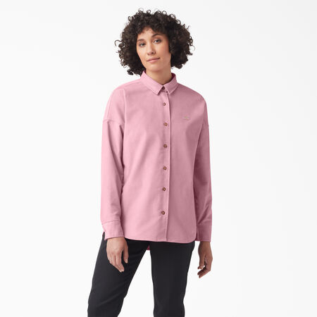 Chemise ample en velours c&ocirc;tel&eacute; Halleyville pour femmes - Foxglove &#40;F2G&#41;