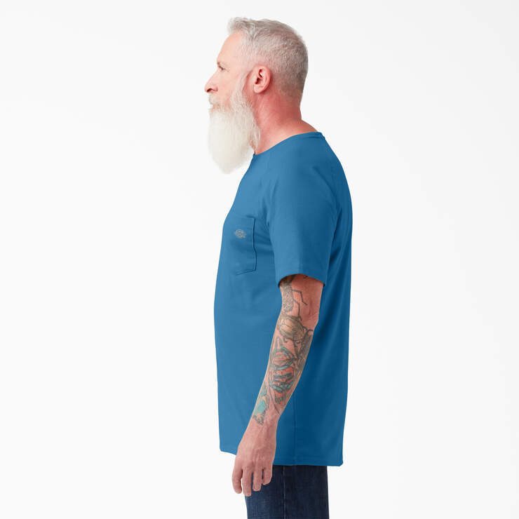 Cooling Short Sleeve Pocket T-Shirt - Vallarta Blue (V2B) image number 3