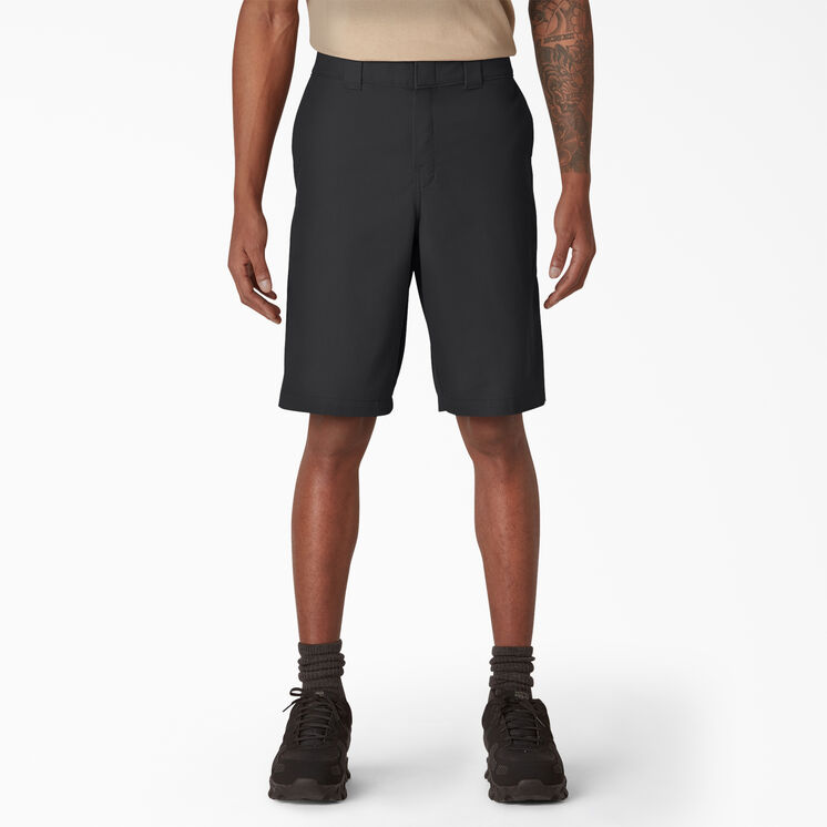 FLEX Cooling Active Waist Regular Fit Shorts, 11&quot; - Black &#40;BK&#41;