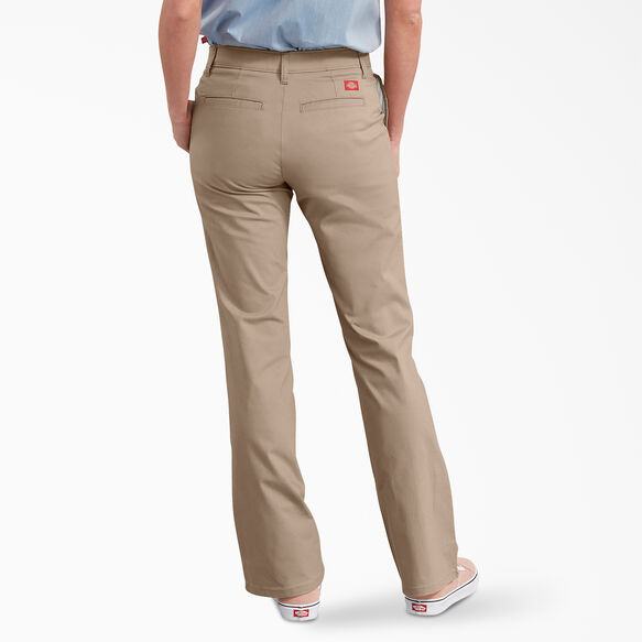 Pantalon ajust&eacute; &agrave; jambe semi-&eacute;vas&eacute;e pour femmes - Desert Sand &#40;DS&#41;