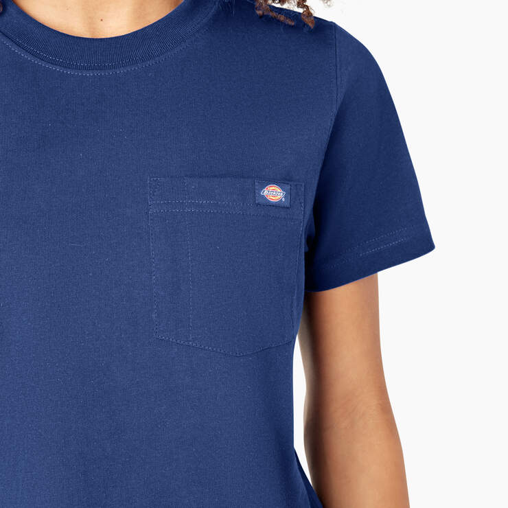 Women's Heavyweight Short Sleeve Pocket T-Shirt - Surf Blue (FL) image number 7