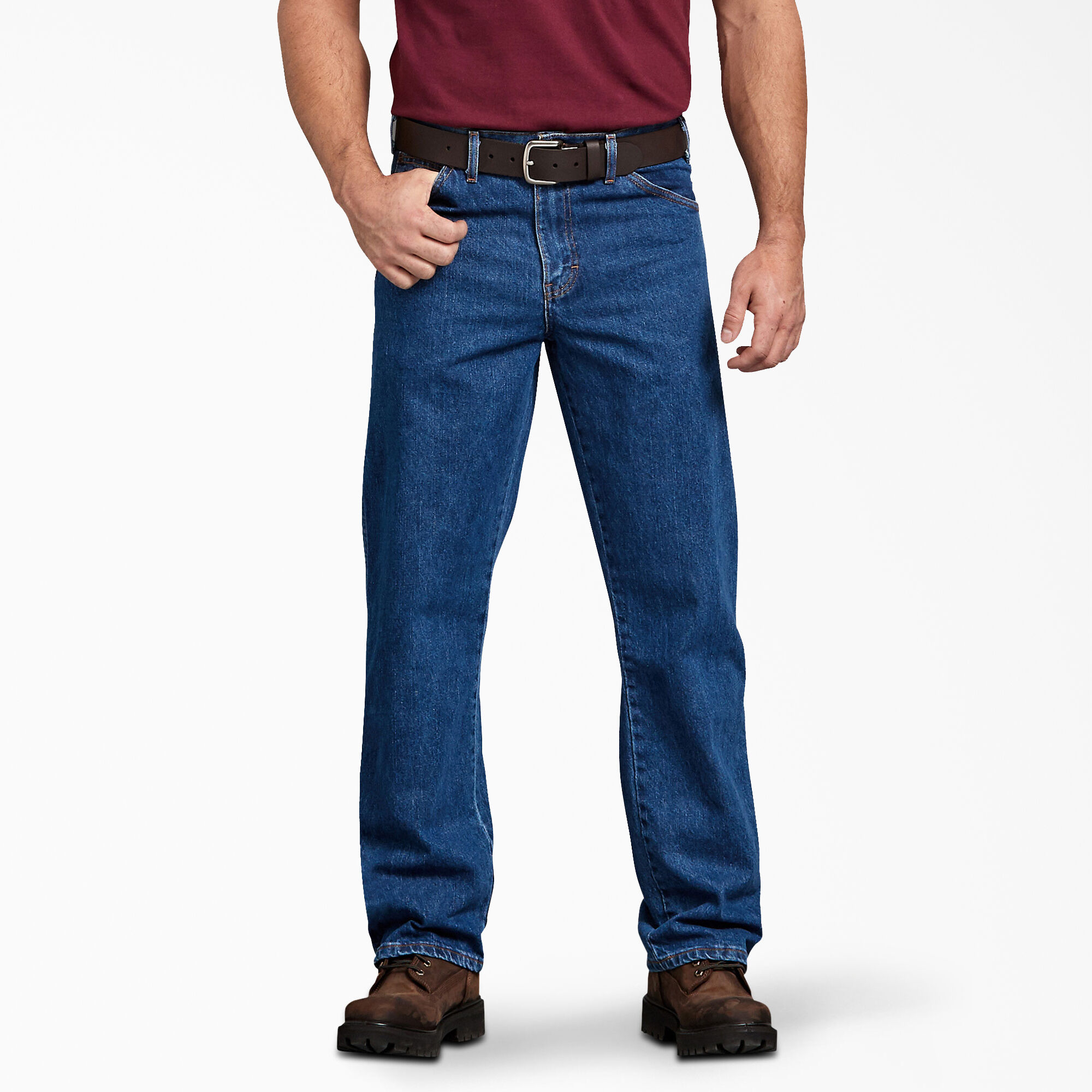 Regular Fit Jean For Men , Stonewashed 