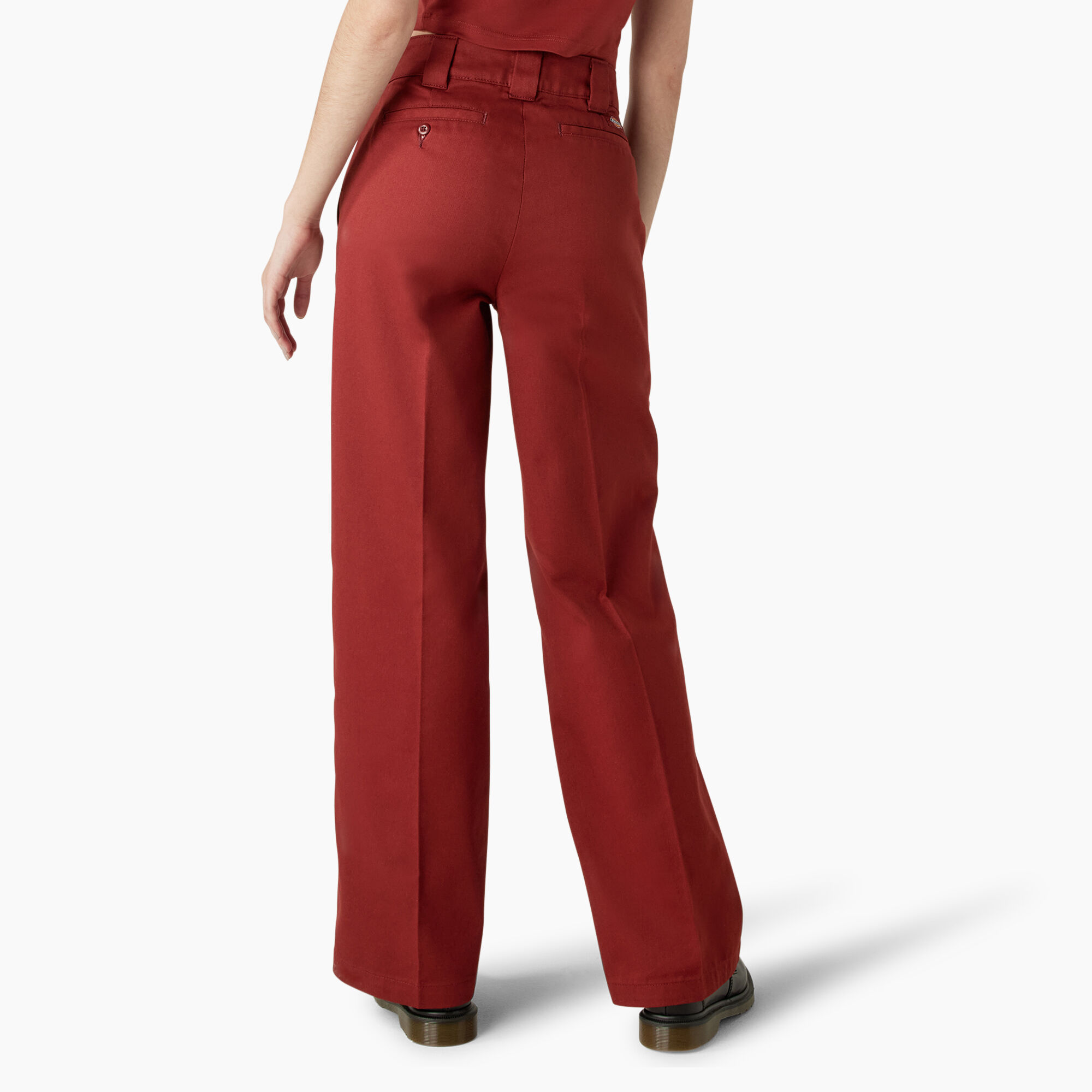 Flare leg work pants top